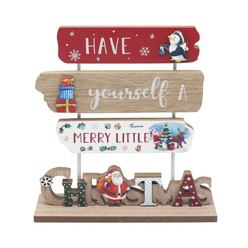 Picture of CHRISTMAS WOODEN PLAQUE
